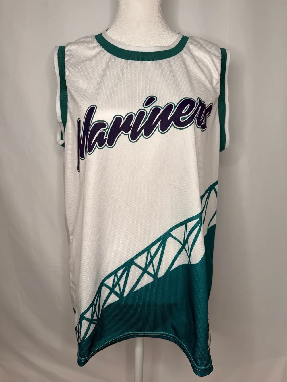 Crawford #3 White and Teal Basketball Jersey